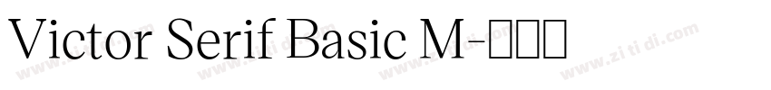 Victor Serif Basic M字体转换